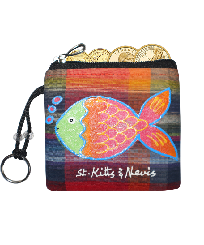 Keychain Purse 'St.Kitts & Nevis'