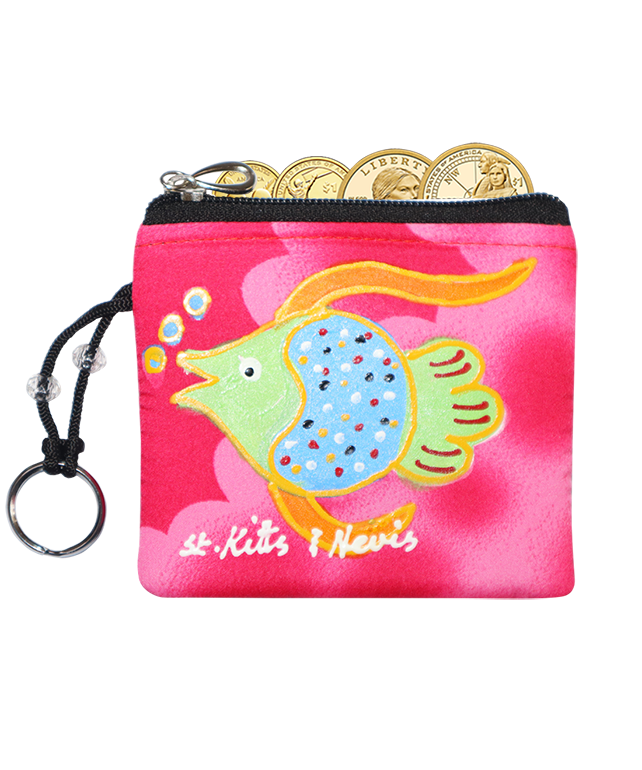 Keychain Purse 'St.Kitts & Nevis'