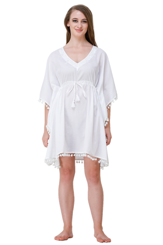 Cotton Short Kaftan (Sheer)