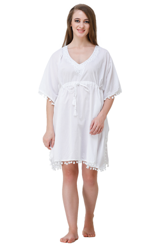 Cotton Short Kaftan (Sheer)