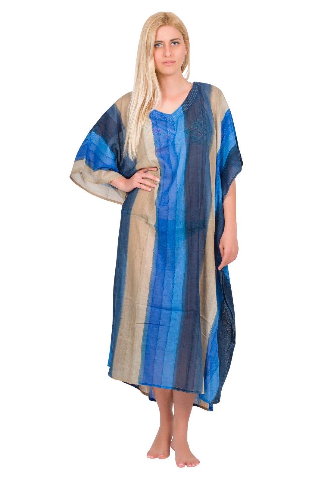 Cotton Long Kaftan (Sheer)