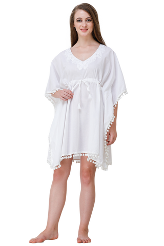 Cotton Short Kaftan (Sheer)