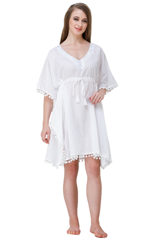 Cotton Short Kaftan (Sheer)
