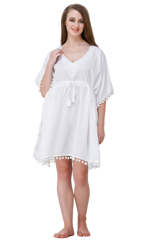 Cotton Short Kaftan (Sheer)