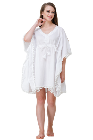 Cotton Short Kaftan (Sheer)