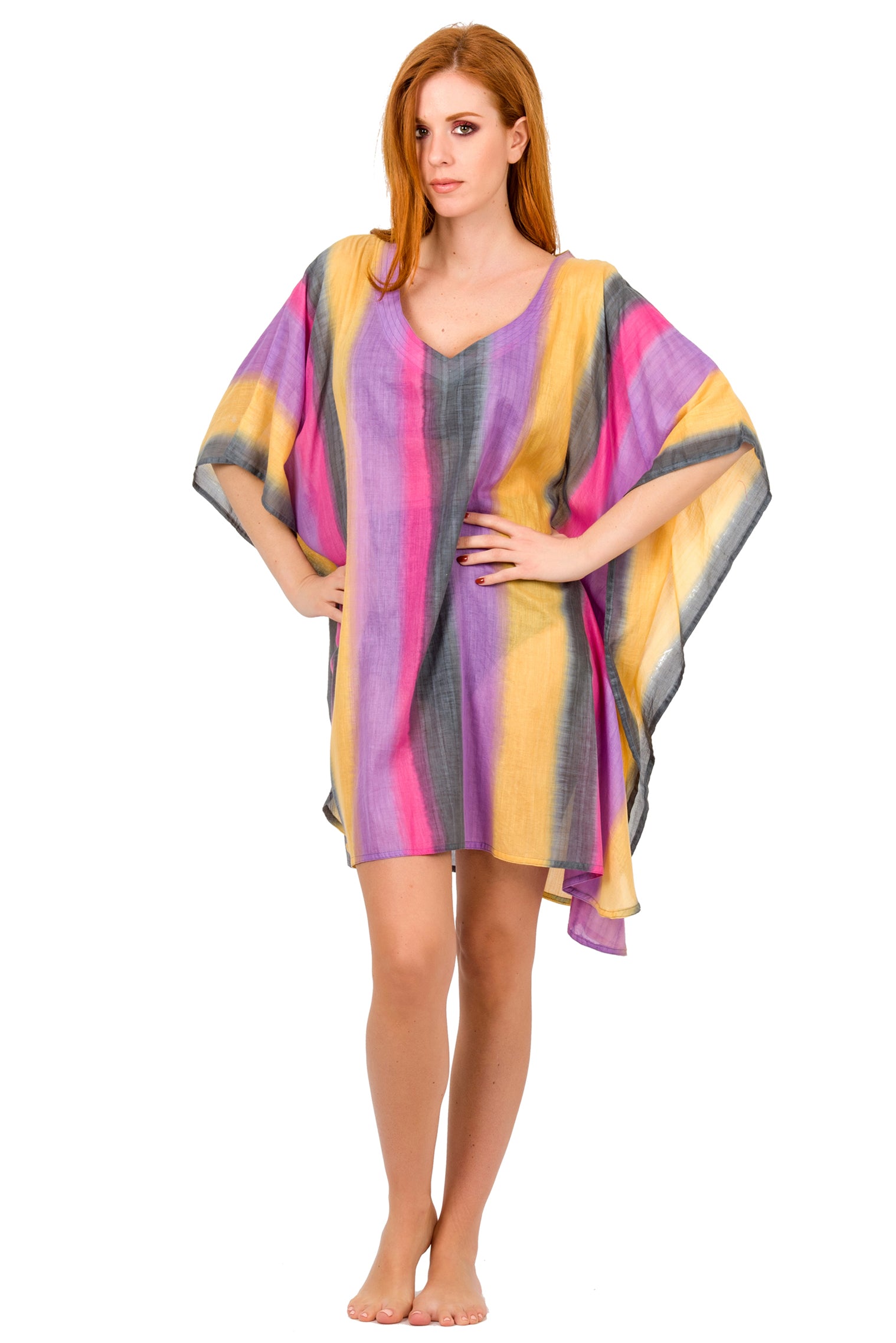 Cotton Short Kaftan (Sheer)