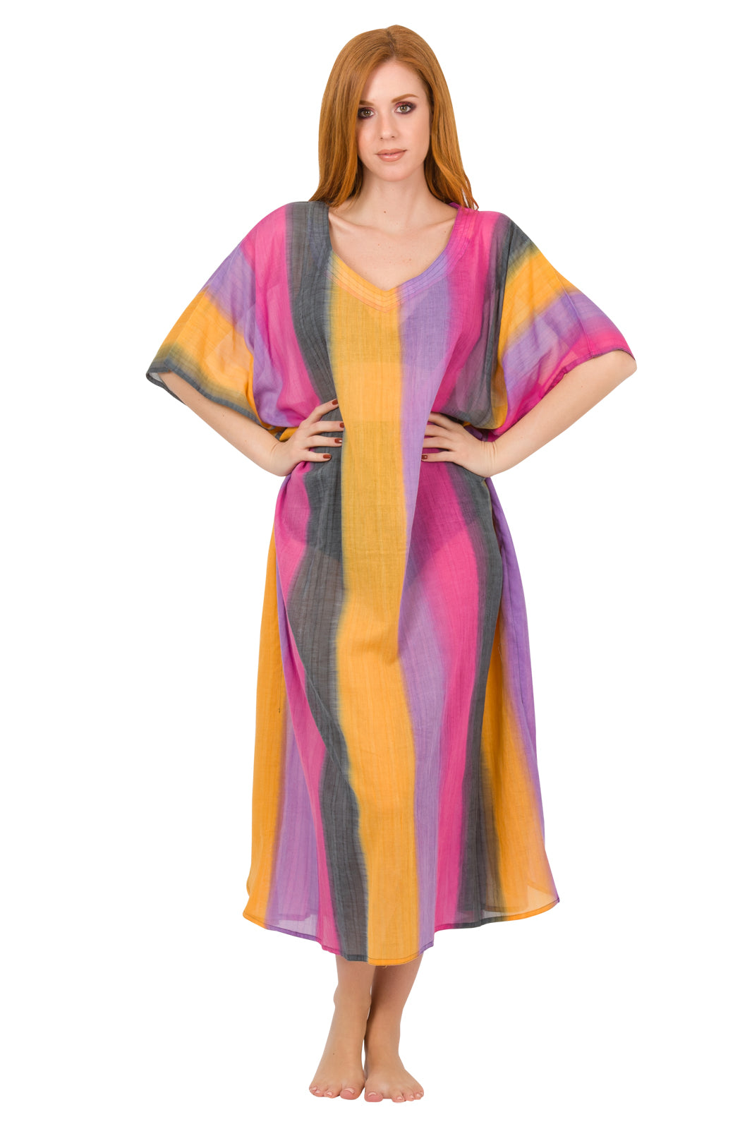 Cotton Long Kaftan (Sheer)