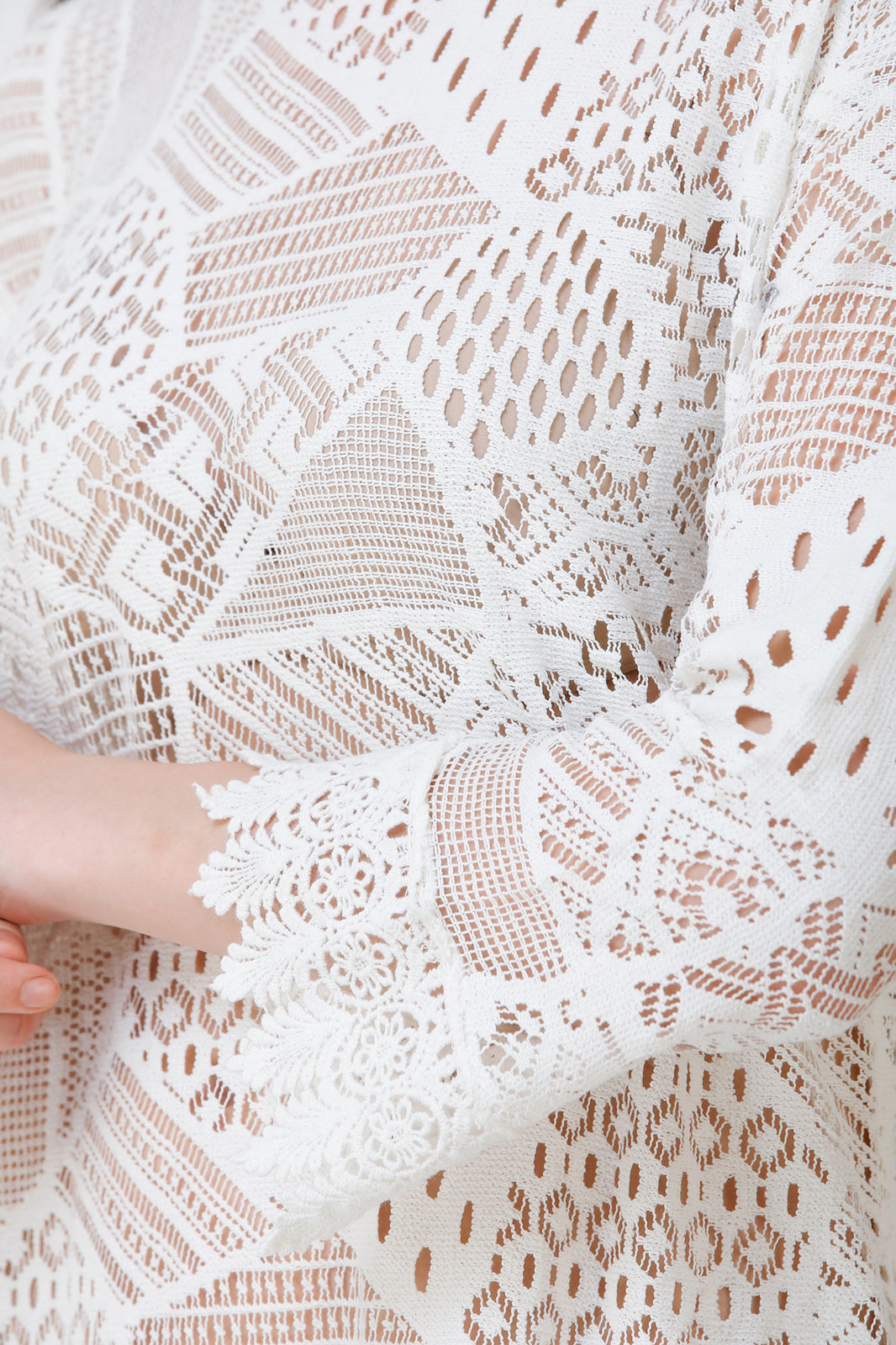 Cotton Crochet Net Top