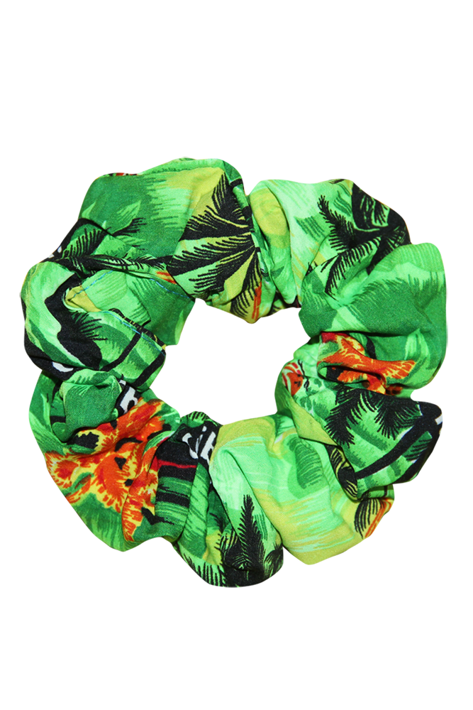 Scrunchie (Pack of 12 Assorted Tropical Tree Designs)