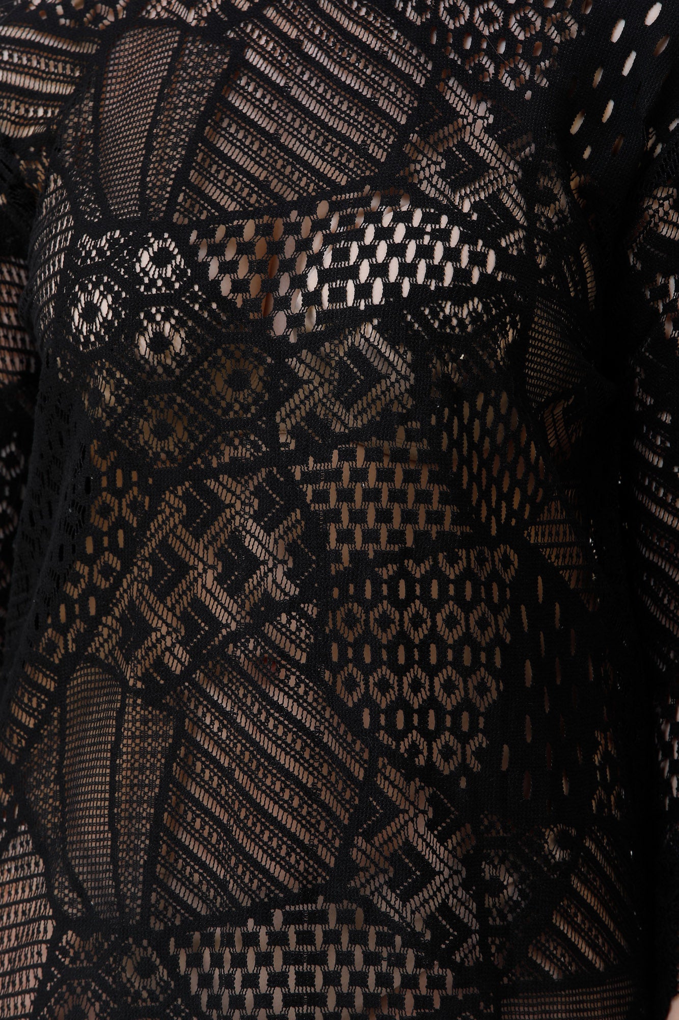 Cotton Crochet Net Top