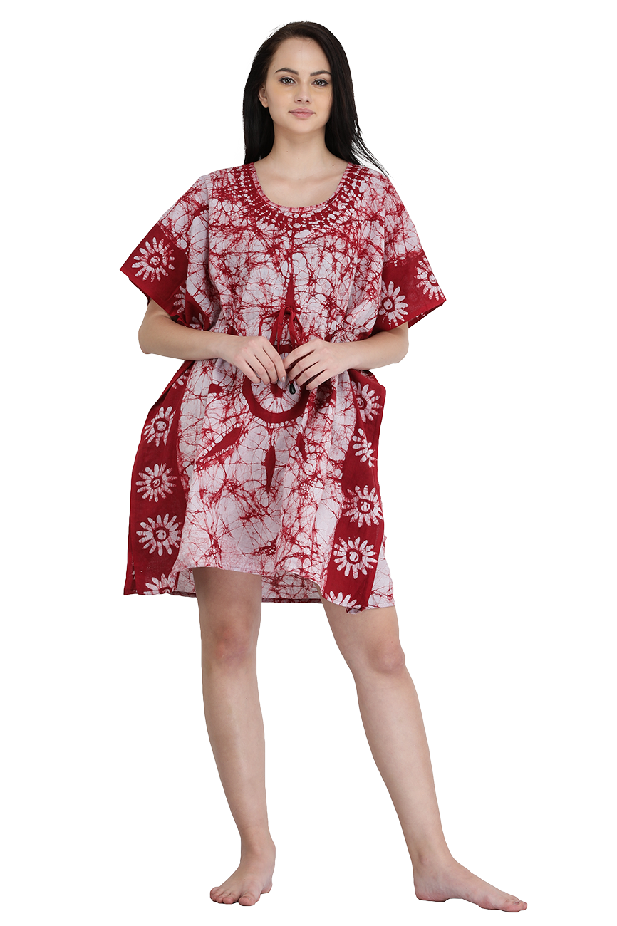 Cotton Batik Short Kaftan