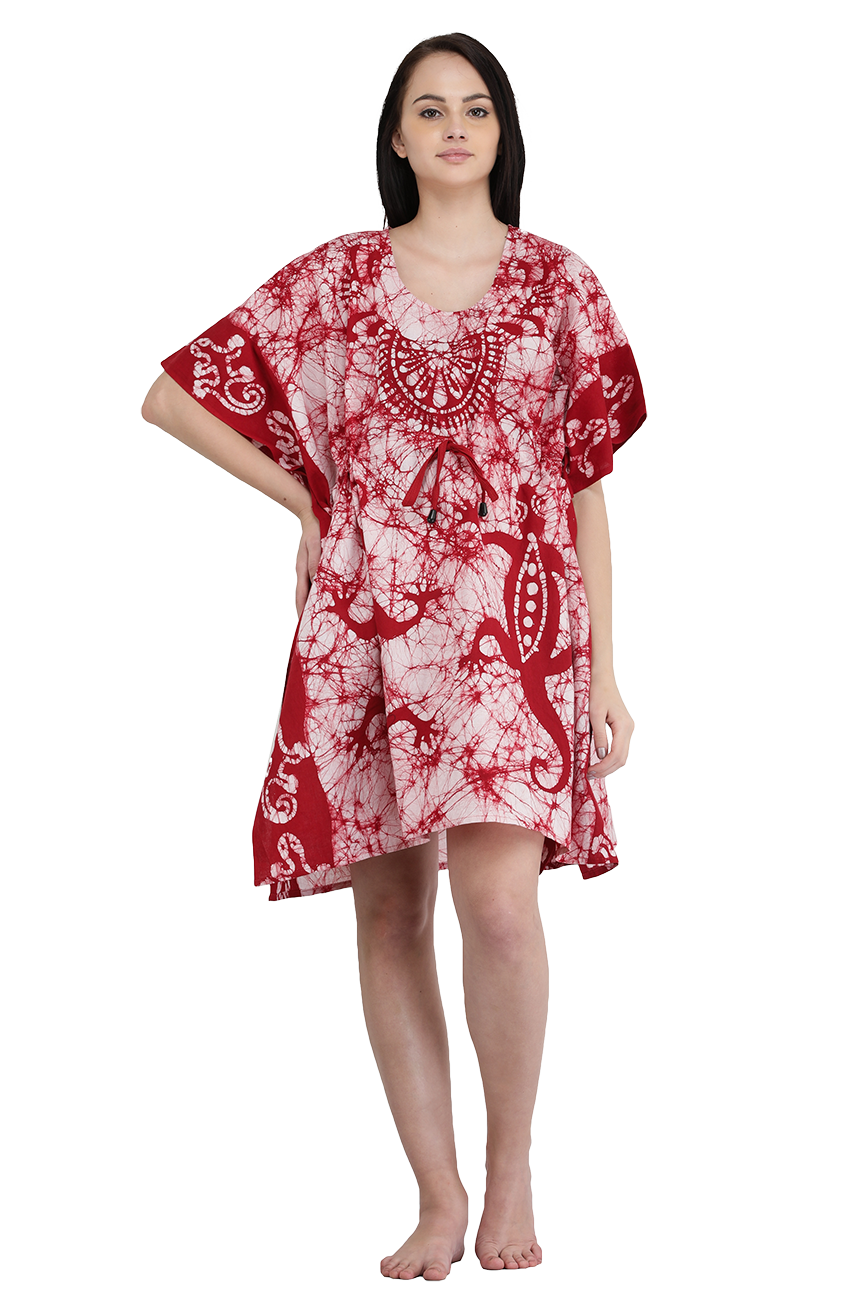 Cotton Batik Short Kaftan