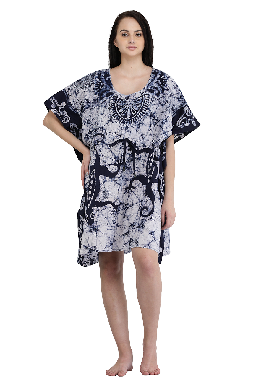 Cotton Batik Short Kaftan