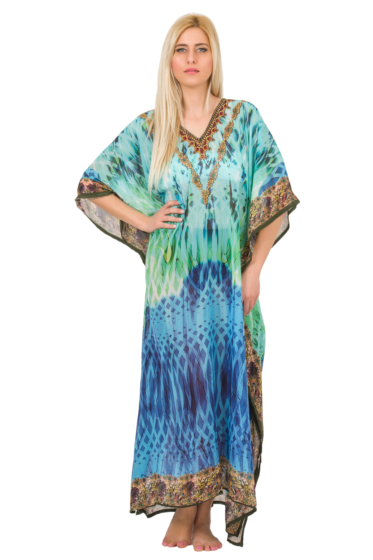 Digital Long Kaftan