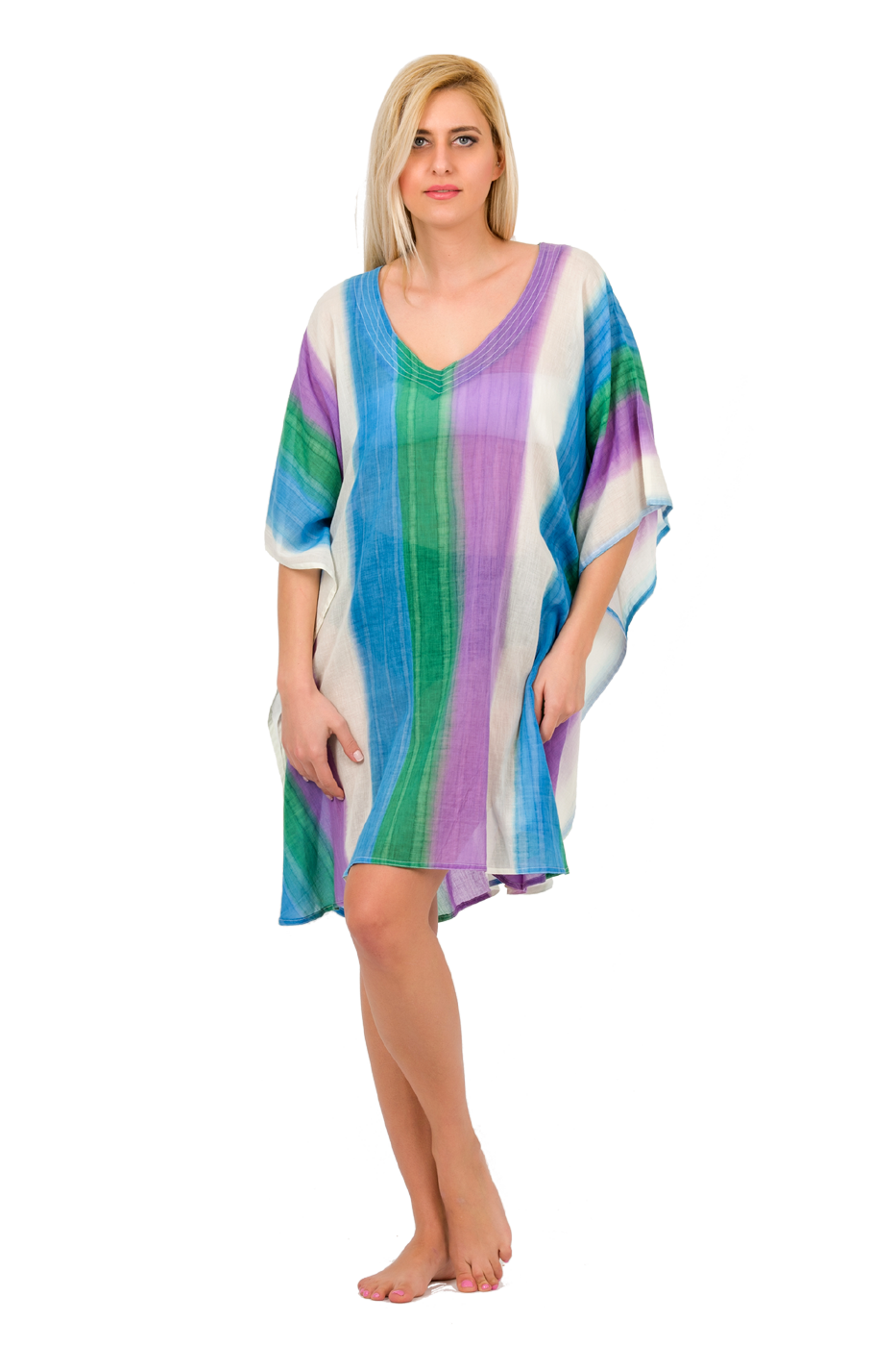 Cotton Short Kaftan (Sheer)