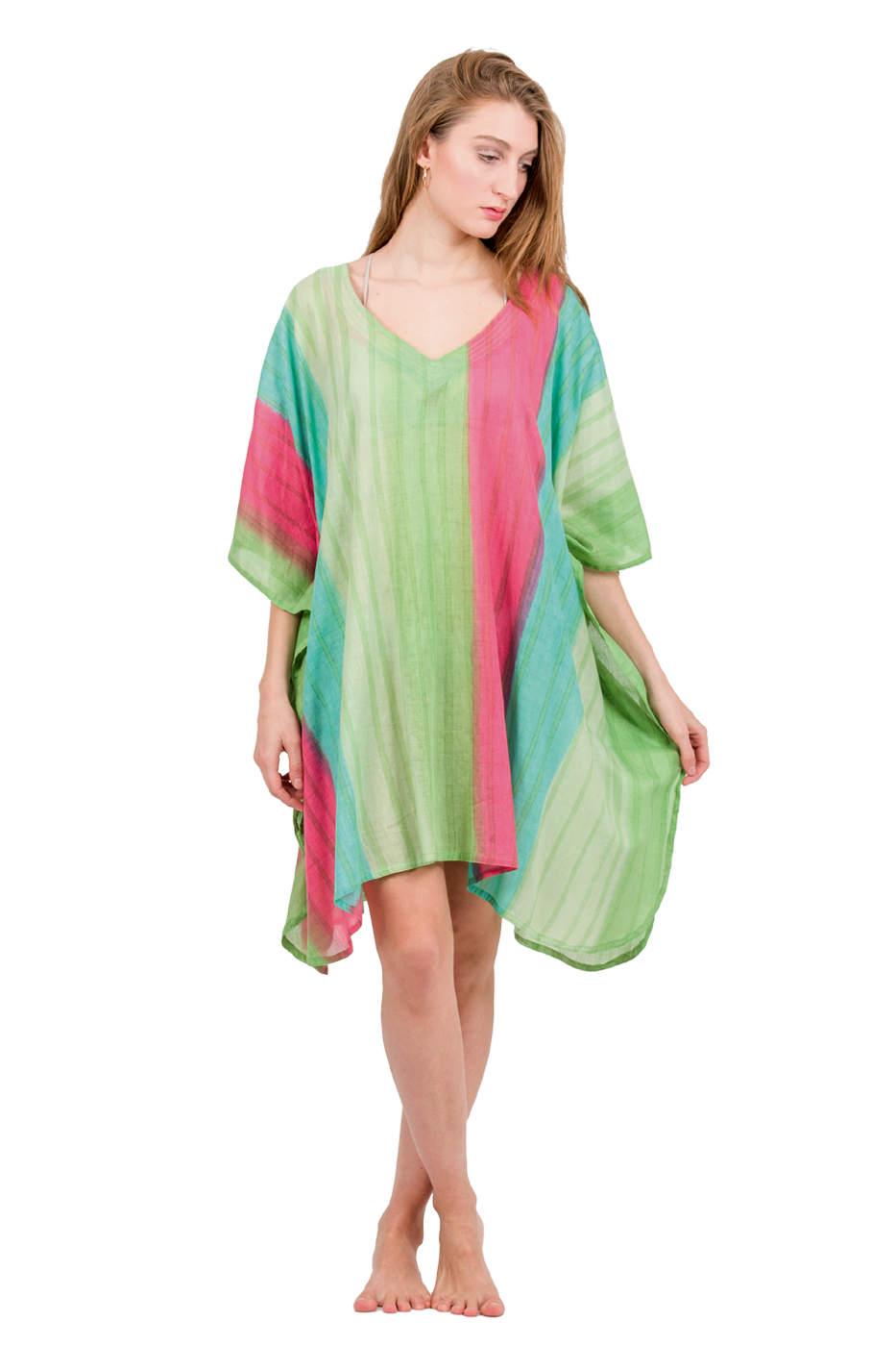 Cotton Short Kaftan (Sheer)
