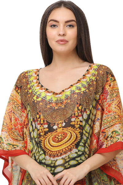 Digital Short Kaftan  Rima Beach World Official Online Store