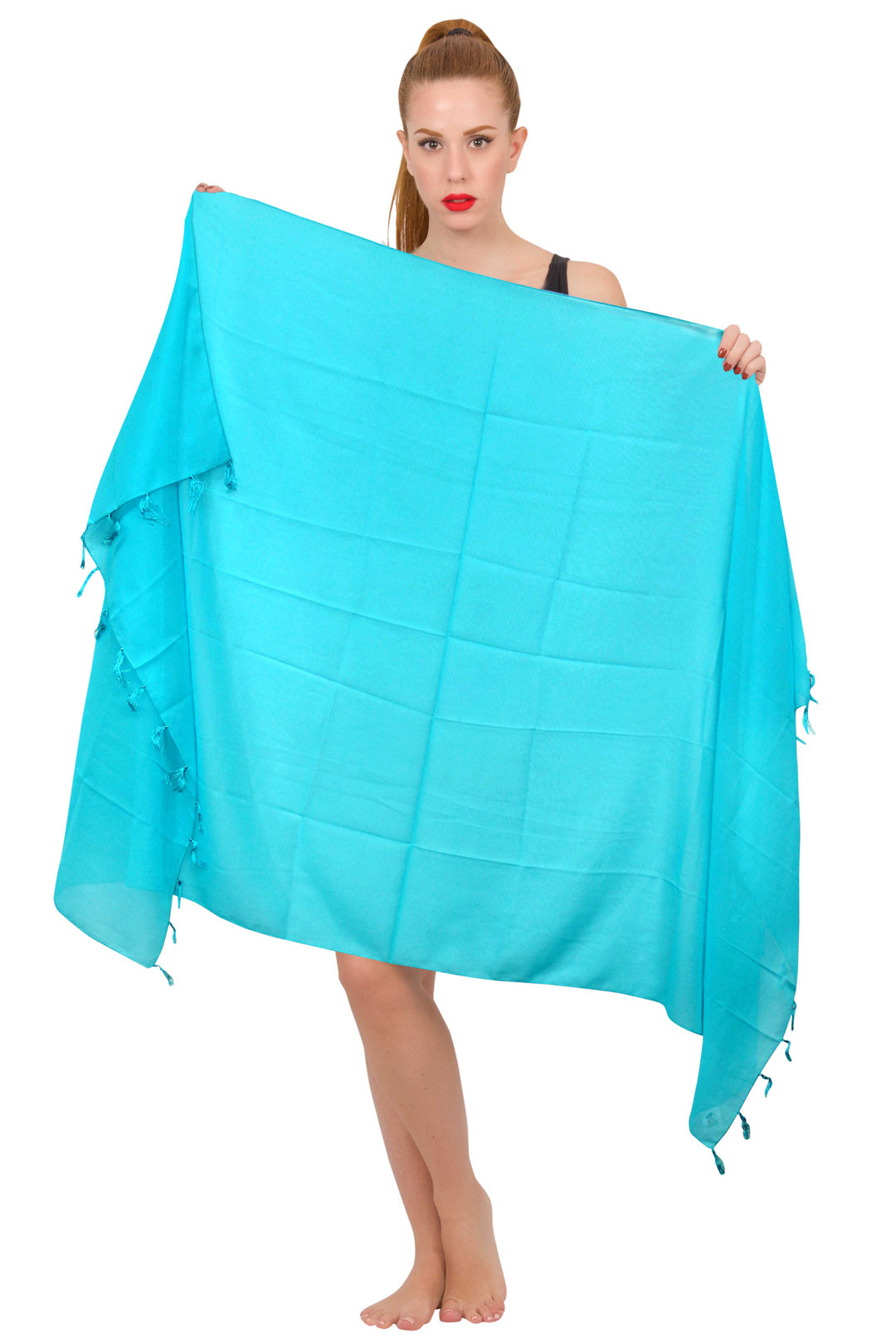 Chiffon Solid Beach Wrap (Sheer)