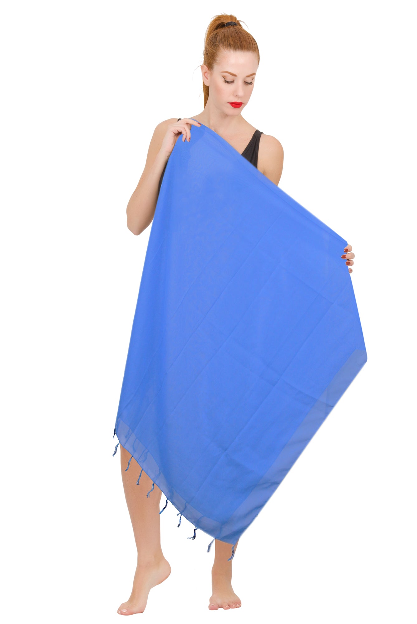 Chiffon Solid Beach Wrap (Sheer)