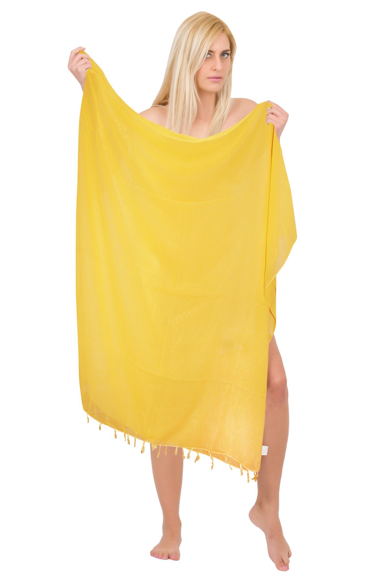 Chiffon Solid Beach Wrap (Sheer)