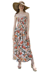 Satin Long Tube Dress