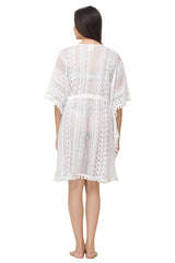 Cotton Net Short Kaftan