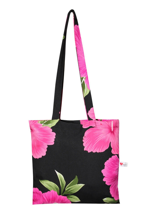 Tote Bag (Pack of 6 Assorted Flower Designs)