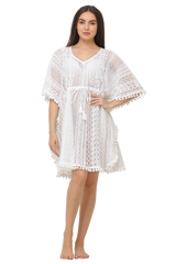 Cotton Net Short Kaftan